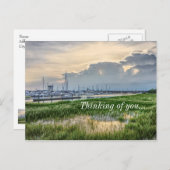 Abend im Hafen von Charleston Postkarte (Vorne/Hinten)