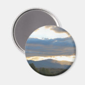 Abend im Herbst bewölkt Himmel Magnet (Vorderseite/Rückseite)