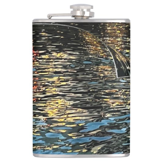 Abend im Meer Flachmann (Vorderseite)