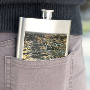 Abend im Meer Flachmann