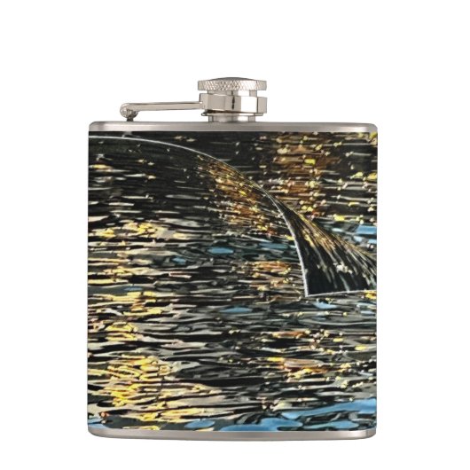 Abend im Meer Flachmann (Vorderseite)