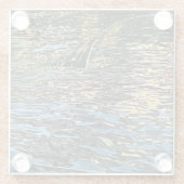 Abend im Meer Glasuntersetzer (Rückseite)