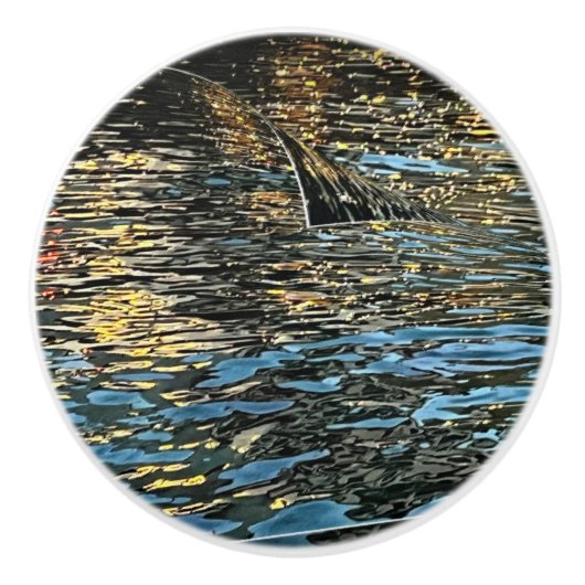 Abend im Meer Keramikknauf (Vorderseite)