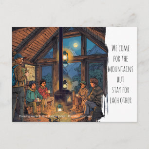 Abend im Sherpa Lodge Mt. Everest Region Feiertagspostkarte