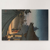 Abend im Tempel Midera von Tsuchiya Koitsu Puzzle (Horizontal)