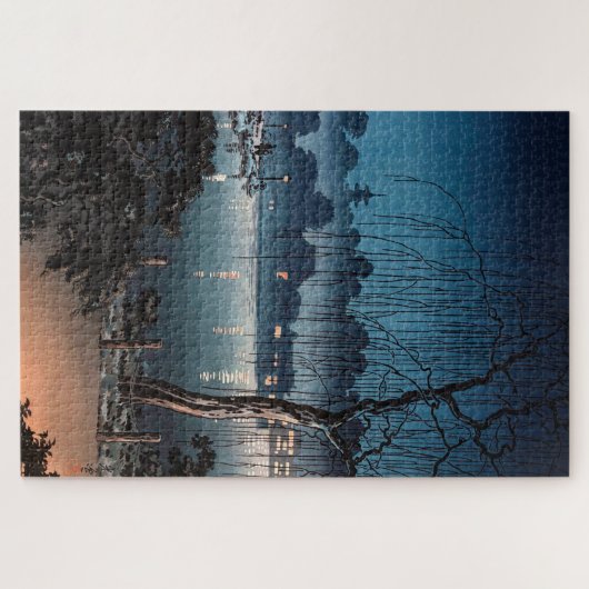 Abend im Ueno Park von Tsuchiya Koitsu Puzzle (Horizontal)