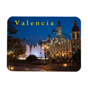 Abend im Verwaltungsgebiet Valencia. Magnet