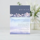 Abend im Winter - Eintrittskarte Begleitkarte (Stehend Vorderseite)