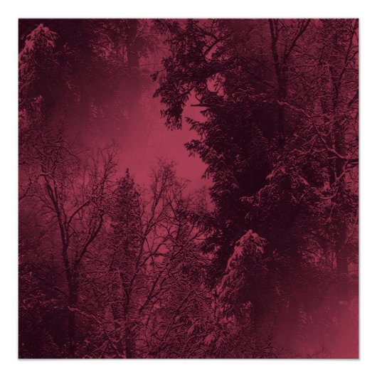 Abend im Winter... Poster (Vorderseite)