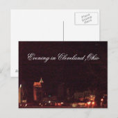 ABEND IN CLEVELAND, Postkarte von OHIO (Vorne/Hinten)