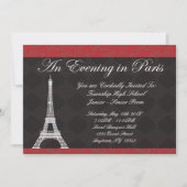 Abend in den Paris-Thema-Abschlussball-Einladungen Einladung (Vorderseite)