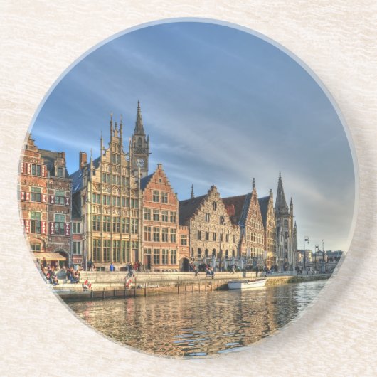 Abend in Gent Getränkeuntersetzer (Vorne)