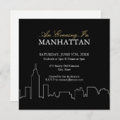 Abend in Manhattan - Custom Invite Einladung (Vorne/Hinten)