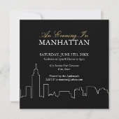 Abend in Manhattan - Custom Invite Einladung (Vorderseite)