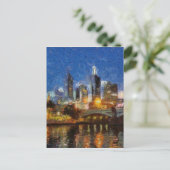 Abend in Melbourne Postkarte (Stehend Vorderseite)