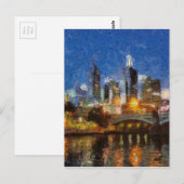 Abend in Melbourne Postkarte (Vorne/Hinten)