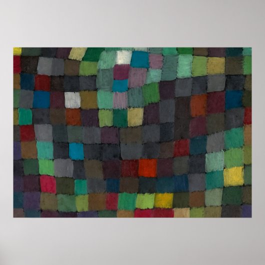 Abend in N von Paul Klee Poster (Vorne)