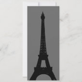 Abend in Paris Bridal Dusche Einladung (Rückseite)