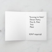 Abend in Paris Einladung (Innenseite)