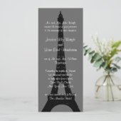 Abend in Paris - Einladung zur Hochzeit (Stehend Vorderseite)