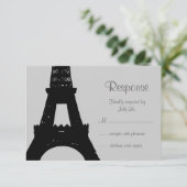 Abend in Paris UAWG RSVP Karte (Stehend Vorderseite)