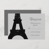 Abend in Paris UAWG RSVP Karte (Vorne/Hinten)