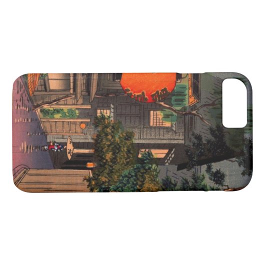 Abend in Ushigome von Tsuchiya Koitsu Case-Mate iPhone Hülle (Rückseite (Horizontal))