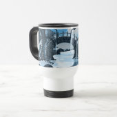 Abend Japanischer Garten Reisebecher (Vorderseite Links)