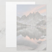 Abend Kearsarge Pinnacles-Reflexionen Briefpapier (Vorne/Hinten)
