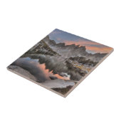 Abend Kearsarge Pinnacles-Reflexionen Fliese (Seite)