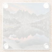 Abend Kearsarge Pinnacles-Reflexionen Glasuntersetzer (Rückseite)
