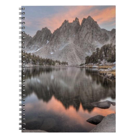 Abend Kearsarge Pinnacles-Reflexionen Notizblock (Vorderseite)