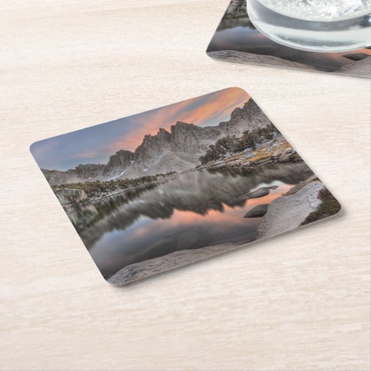 Abend Kearsarge Pinnacles-Reflexionen Rechteckiger Pappuntersetzer (angewinkelt)