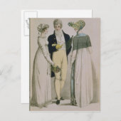 Abend-Kleider Postkarte (Vorne/Hinten)