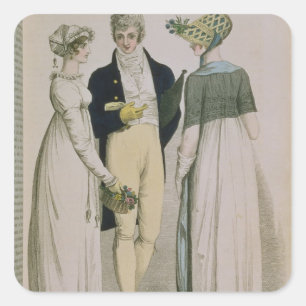 Abend-Kleider Quadratischer Aufkleber