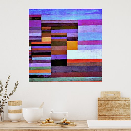 Abend, Kunstwerk von Paul Klee, Poster (Küche)