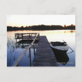 Abend Lake Postkarte (Vorderseite)