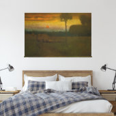 Abend Landscape by George Inness (1889) Leinwanddruck (Insitu (Schlafzimmer))