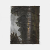Abend Landscape (von Caspar David Friedrich) Fleecedecke (Vorderseite)