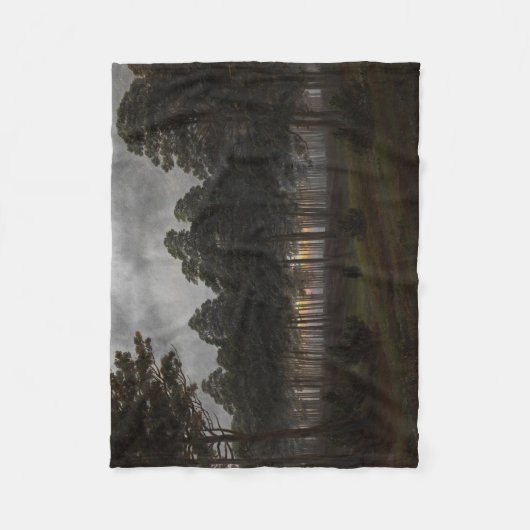 Abend Landscape (von Caspar David Friedrich) Fleecedecke (Vorderseite)