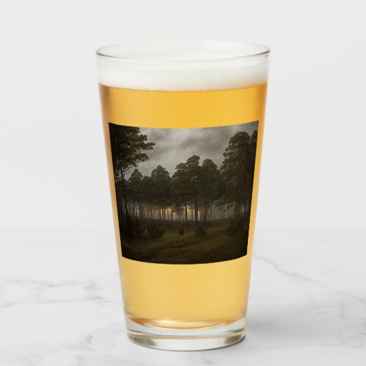Abend Landscape (von Caspar David Friedrich) Glas (Vorne (Gefüllt))