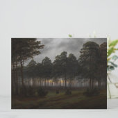 Abend Landscape (von Caspar David Friedrich) Karte (Stehend Vorderseite)