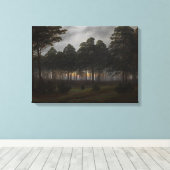 Abend Landscape (von Caspar David Friedrich) Leinwanddruck (Insitu (Holzboden))