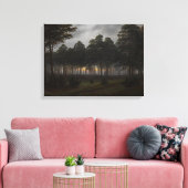 Abend Landscape (von Caspar David Friedrich) Leinwanddruck (Insitu (Wohnzimmer))