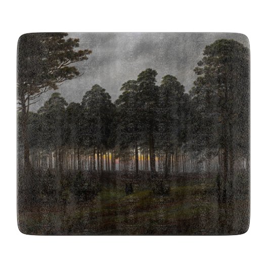 Abend Landscape (von Caspar David Friedrich) Schneidebrett (Vorderseite)