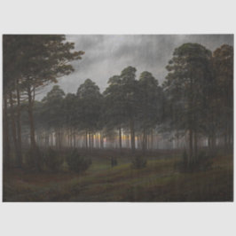 Abend Landscape (von Caspar David Friedrich) Seidenpapier