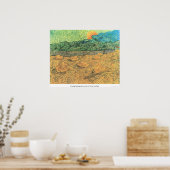 Abend-Landschaft am Monument von Vincent van Gogh Poster (Küche)