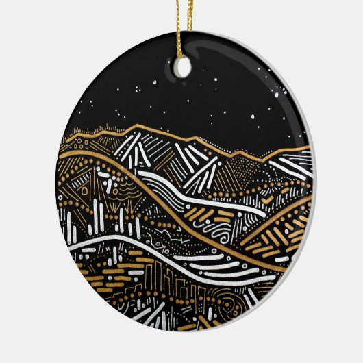 Abend Landschaft Holiday Ornament (Links)