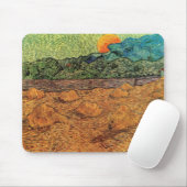 Abend Landschaft mit zunehmendem Mond Mousepad (Mit Mouse)