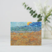 Abend Landschaft Moon Vincent van Gogh Postkarte (Stehend Vorderseite)